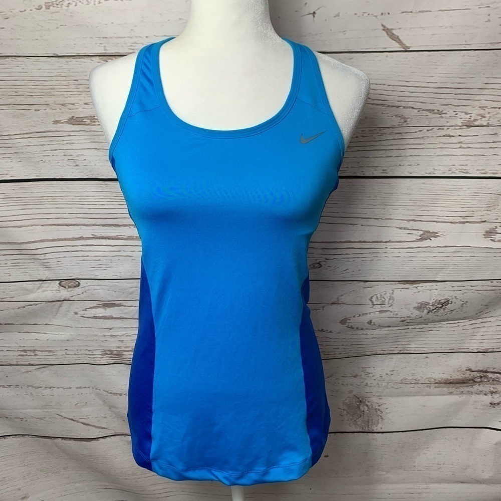 EUC Nike Dri-Fit Royal Blue & Teal Tank Top Medium